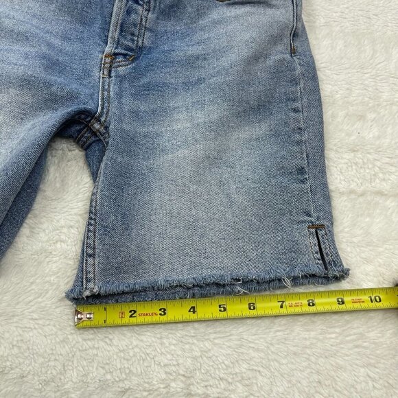 Free People We The Free High Rise Jean Shorts 27 Button Fly Cut Off Denim - Picture 5 of 10